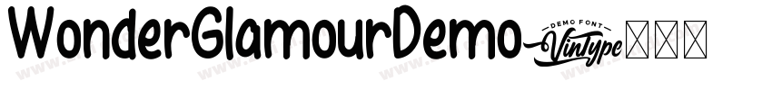 WonderGlamourDemo字体转换