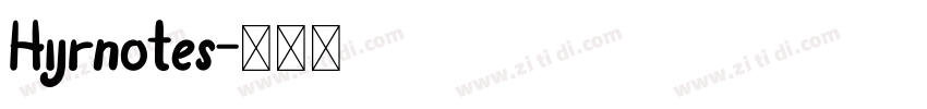 Hijrnotes字体转换