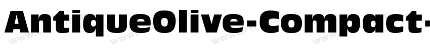 AntiqueOlive-Compact字体转换