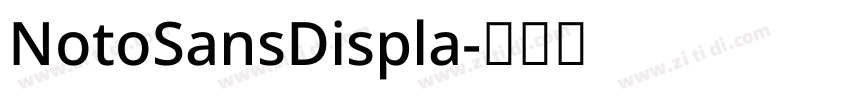 NotoSansDispla字体转换