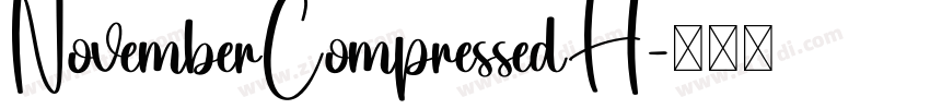 NovemberCompressedH字体转换