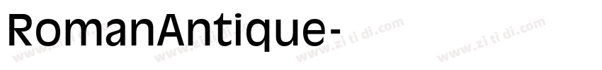 RomanAntique字体转换