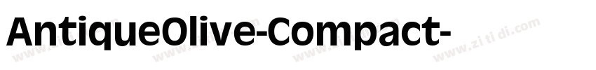 AntiqueOlive-Compact字体转换