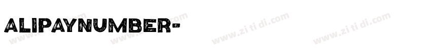 AlipayNumber字体转换