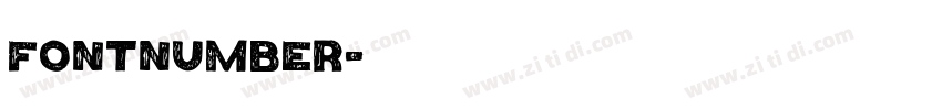 FontNumber字体转换