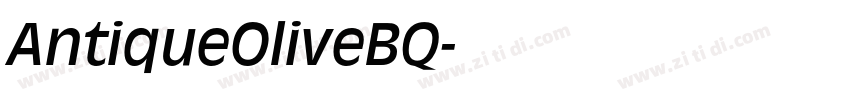 AntiqueOliveBQ字体转换