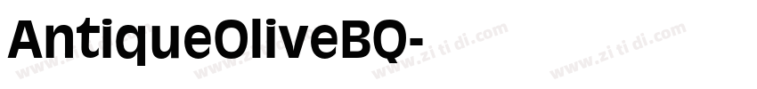 AntiqueOliveBQ字体转换