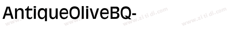 AntiqueOliveBQ字体转换