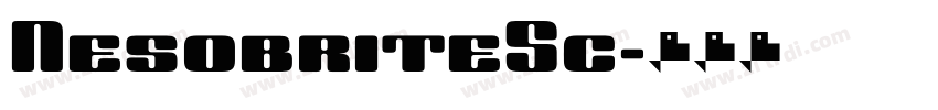 NesobriteSc字体转换