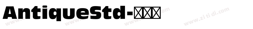 AntiqueStd字体转换