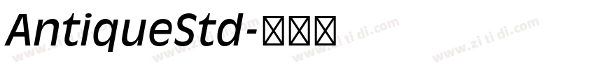 AntiqueStd字体转换