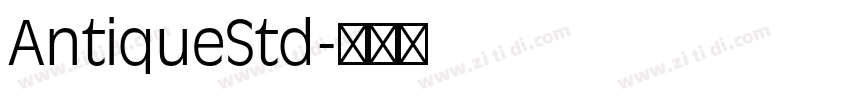 AntiqueStd字体转换
