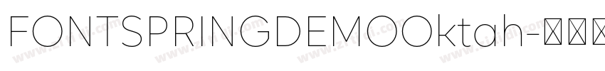 FONTSPRINGDEMOOktah字体转换