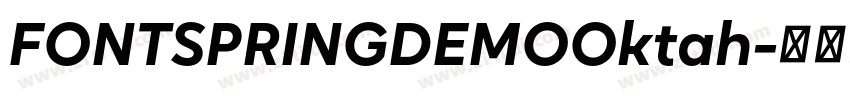 FONTSPRINGDEMOOktah字体转换