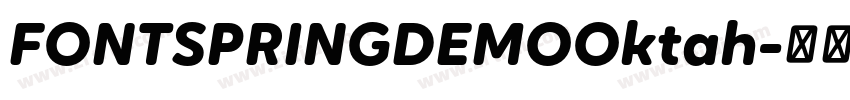 FONTSPRINGDEMOOktah字体转换