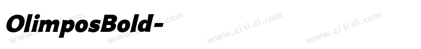 OlimposBold字体转换