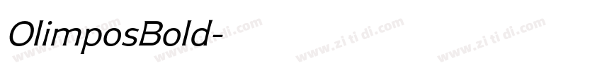 OlimposBold字体转换