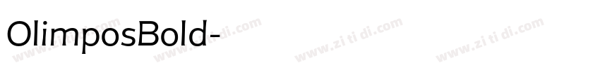 OlimposBold字体转换