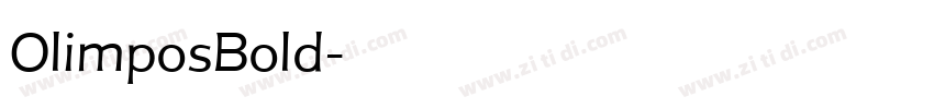 OlimposBold字体转换