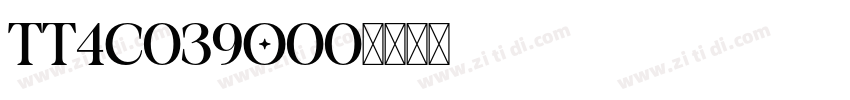 TT4C039o00字体转换