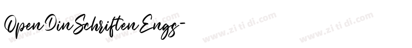OpenDinSchriftenEngs字体转换