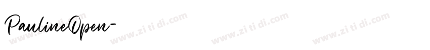 PaulineOpen字体转换
