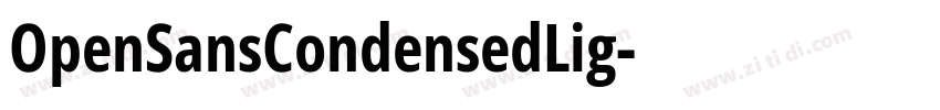 OpenSansCondensedLig字体转换