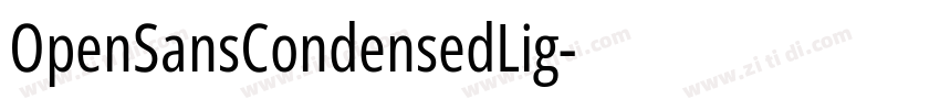 OpenSansCondensedLig字体转换