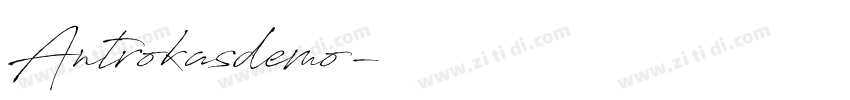 Antrokasdemo字体转换
