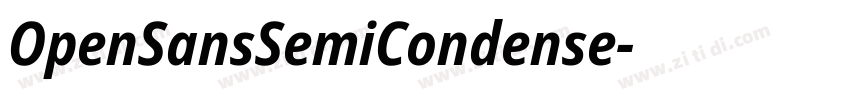OpenSansSemiCondense字体转换