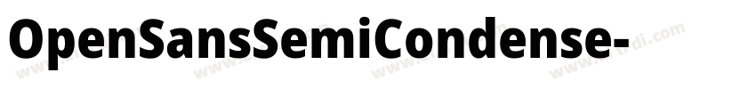 OpenSansSemiCondense字体转换