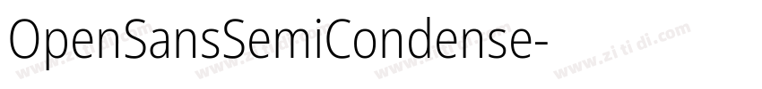 OpenSansSemiCondense字体转换