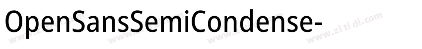 OpenSansSemiCondense字体转换