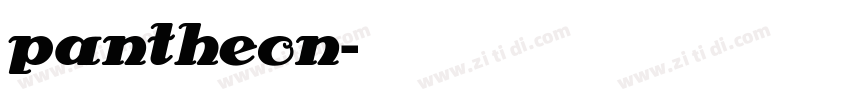 pantheon字体转换