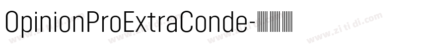 OpinionProExtraConde字体转换
