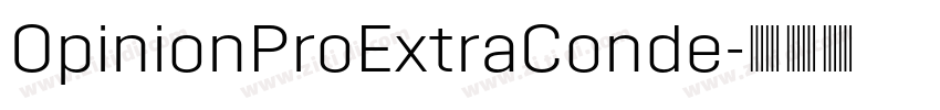 OpinionProExtraConde字体转换