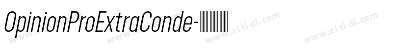 OpinionProExtraConde字体转换