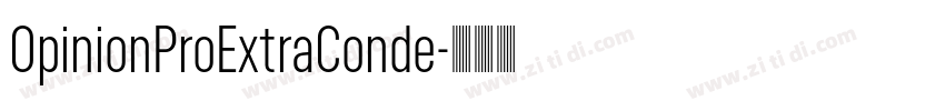 OpinionProExtraConde字体转换