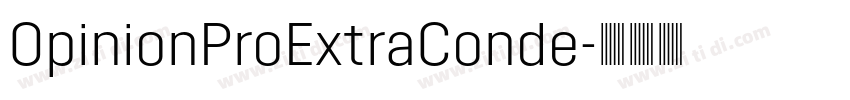 OpinionProExtraConde字体转换