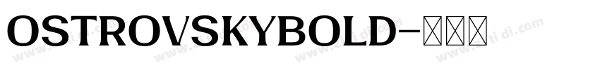 OstrovskyBold字体转换