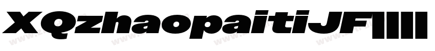 XQzhaopaitiJF字体转换