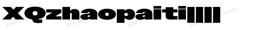 XQzhaopaiti字体转换