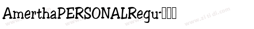 AmerthaPERSONALRegu字体转换