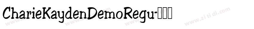 CharieKaydenDemoRegu字体转换