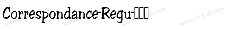Correspondance-Regu字体转换
