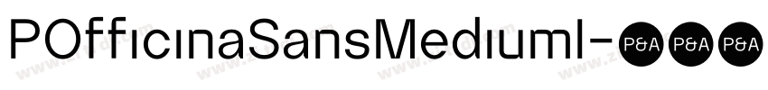 POfficinaSansMediumI字体转换
