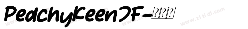 PeachyKeenJF字体转换