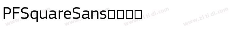 PFSquareSans字体转换 PFSquareSans字体转换