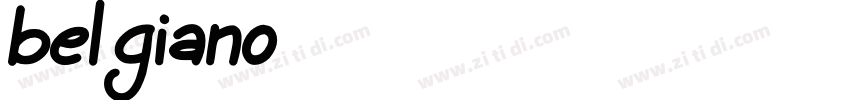 belgiano字体转换