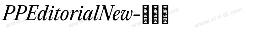 PPEditorialNew字体转换 PPEditorialNew字体转换